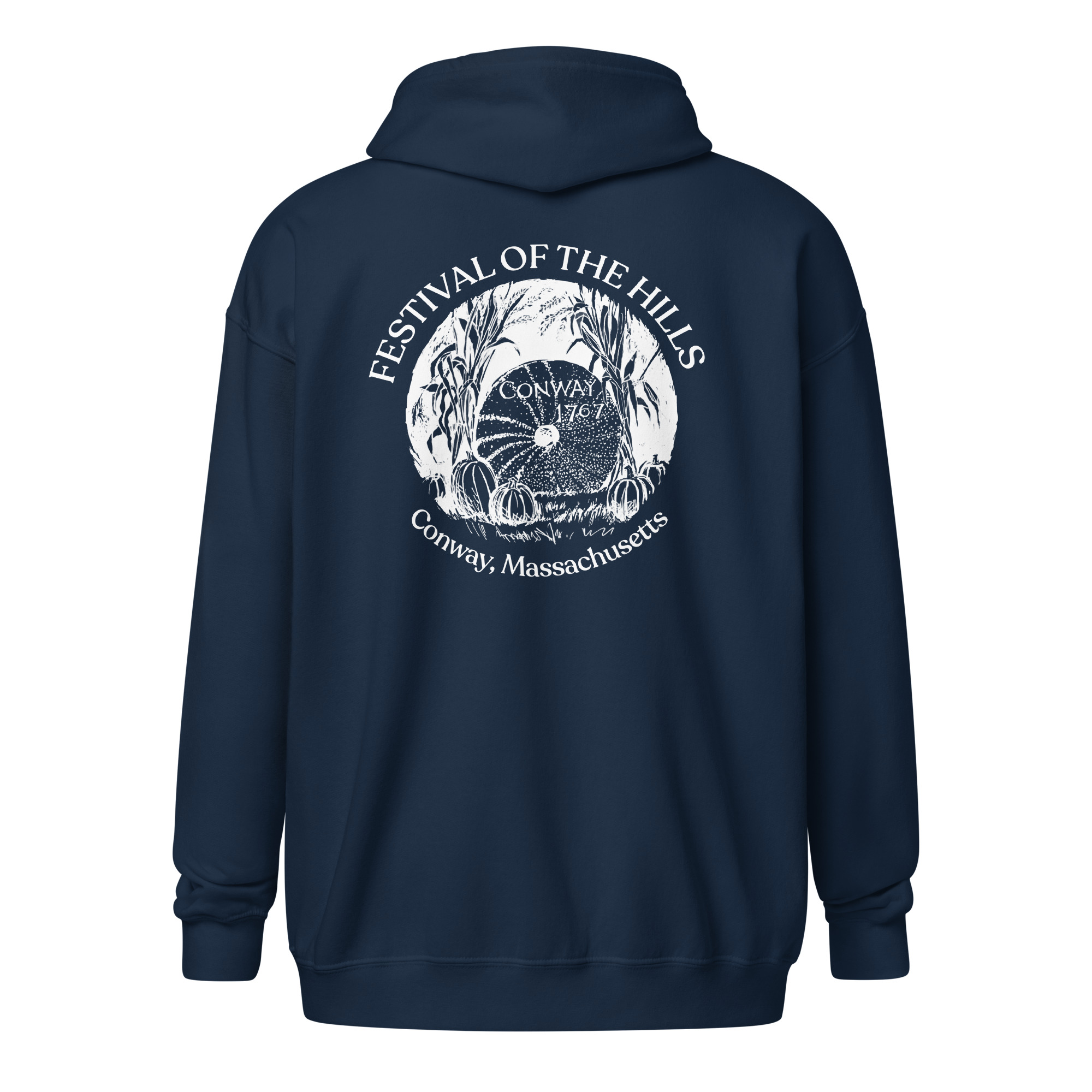 Unisex Heavy Blend Zip Millstone Hoodie - Image 2