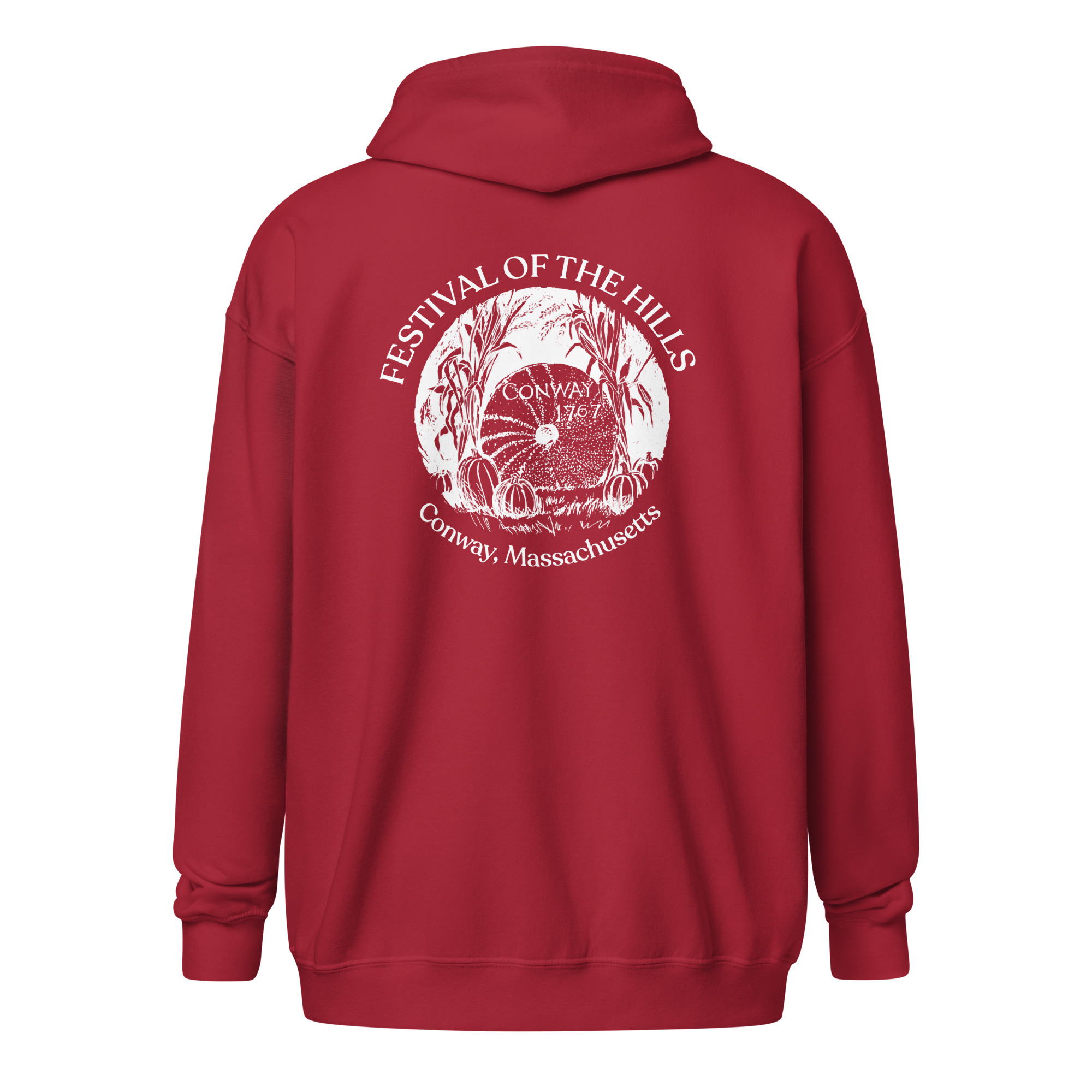 Unisex Heavy Zip Millstone Hoodie - Image 9