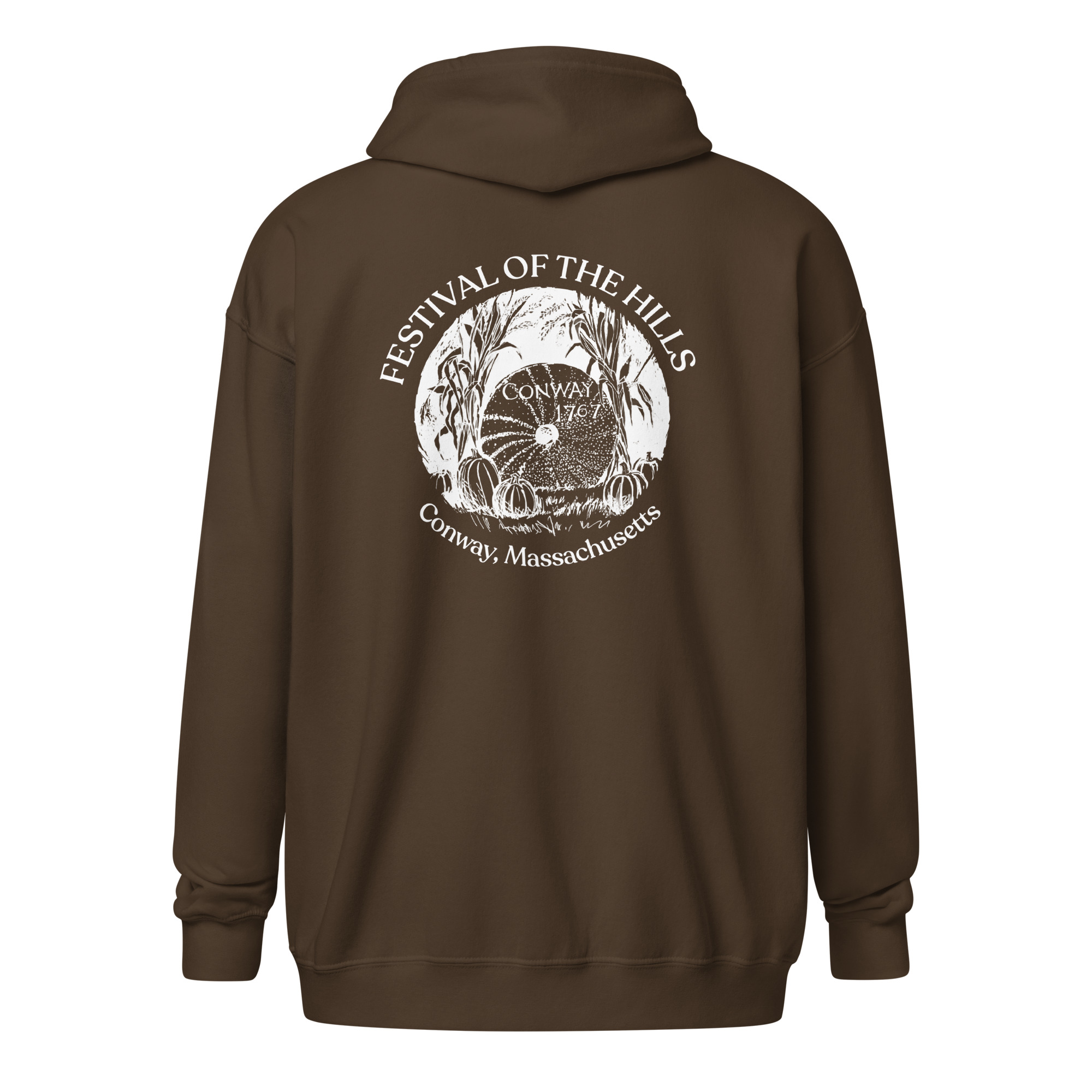 Unisex Heavy Zip Millstone Hoodie - Image 6