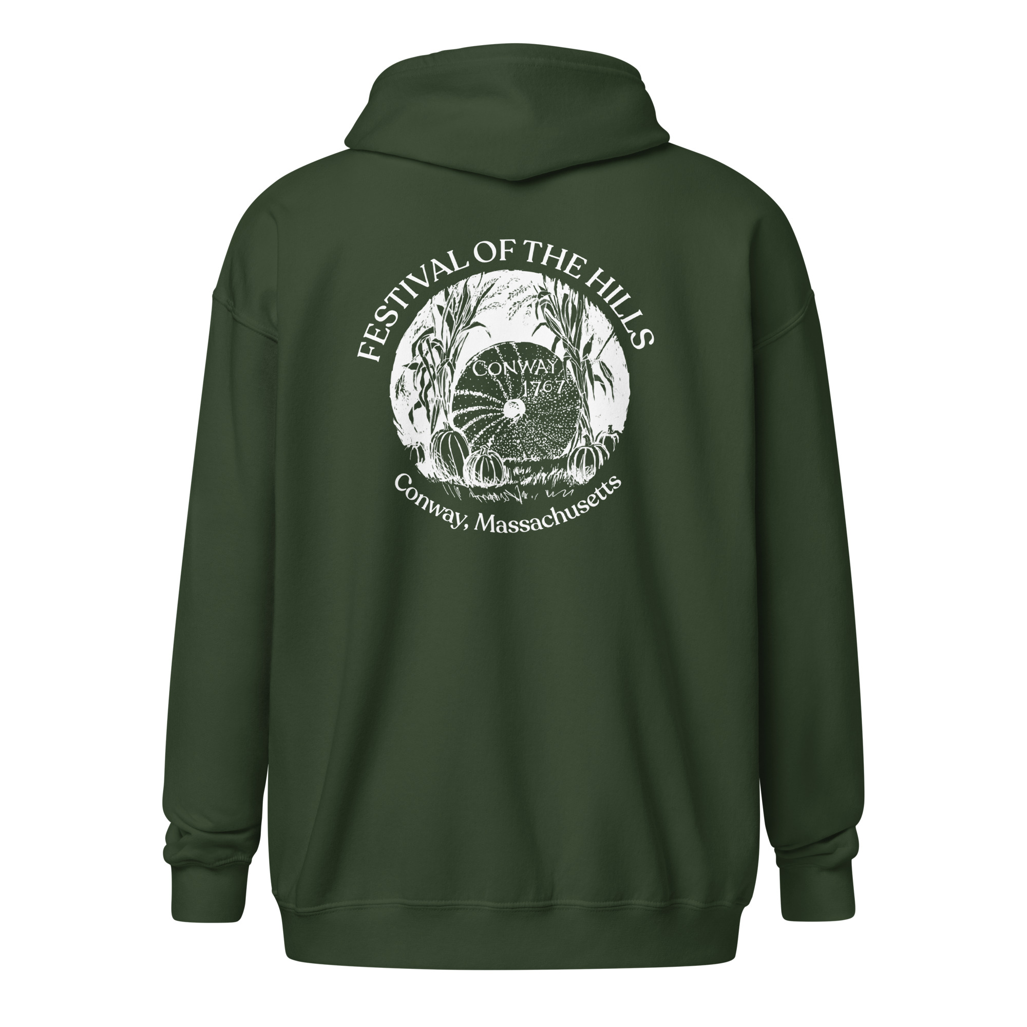 Unisex Heavy Zip Millstone Hoodie - Image 7