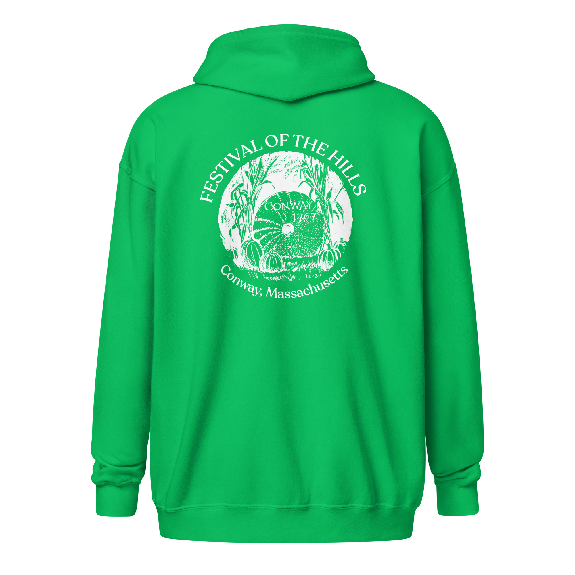 Unisex Heavy Zip Millstone Hoodie - Image 4