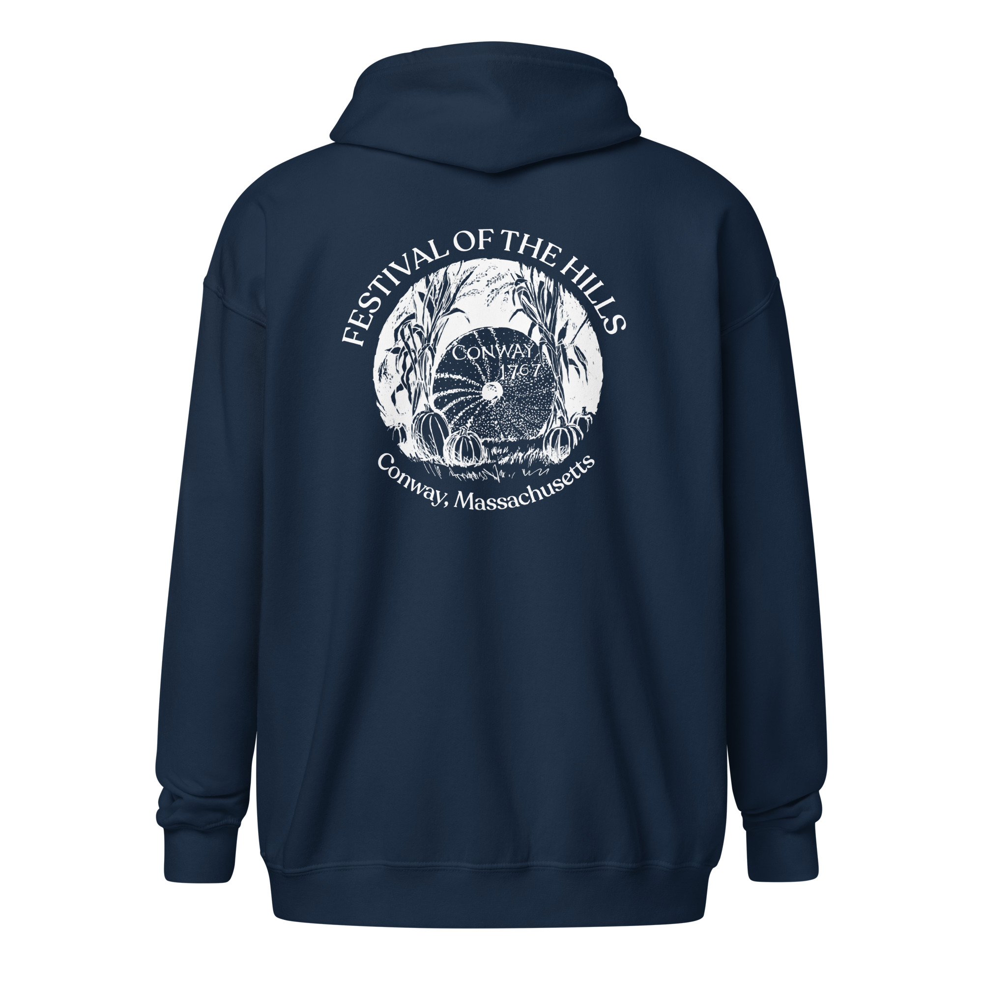 Unisex Heavy Zip Millstone Hoodie - Image 5